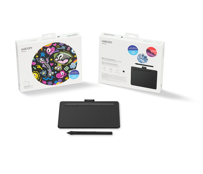 Wacom Intuos Graphics Drawing Tablet with Bonus Software, 7.9" X 6.3", Black (CTL4100)-Tablet Pen-Wacom-computerspace