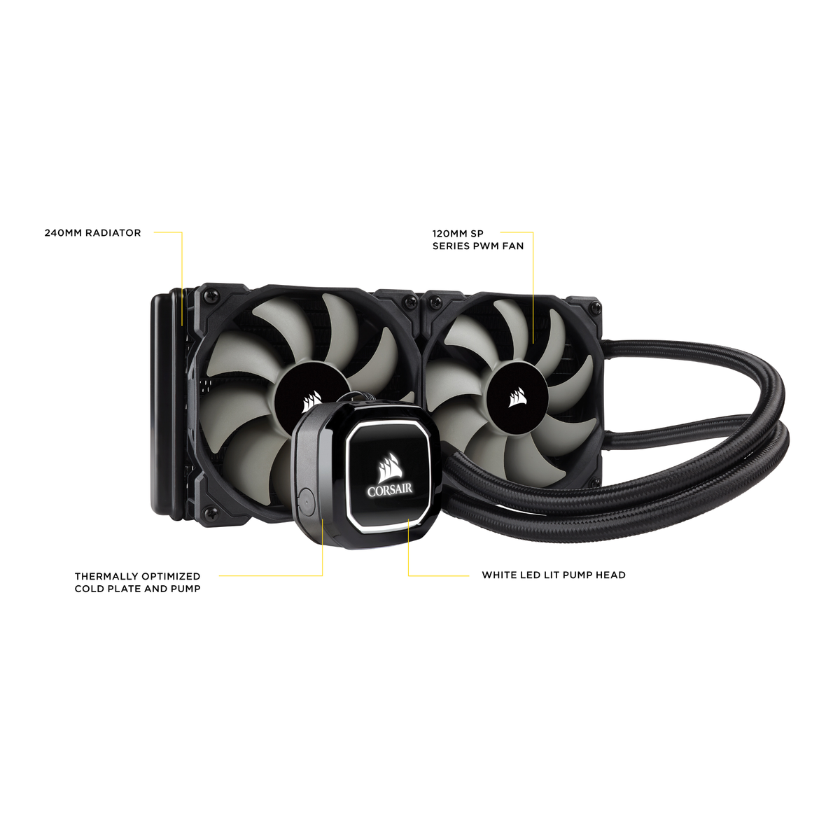 Corsair Hydro Series H100X 240mm AIO Liquid Cooler
