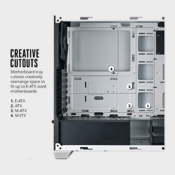 Cooler Master MasterBox 5, seamless bezel,window - White Cabinet