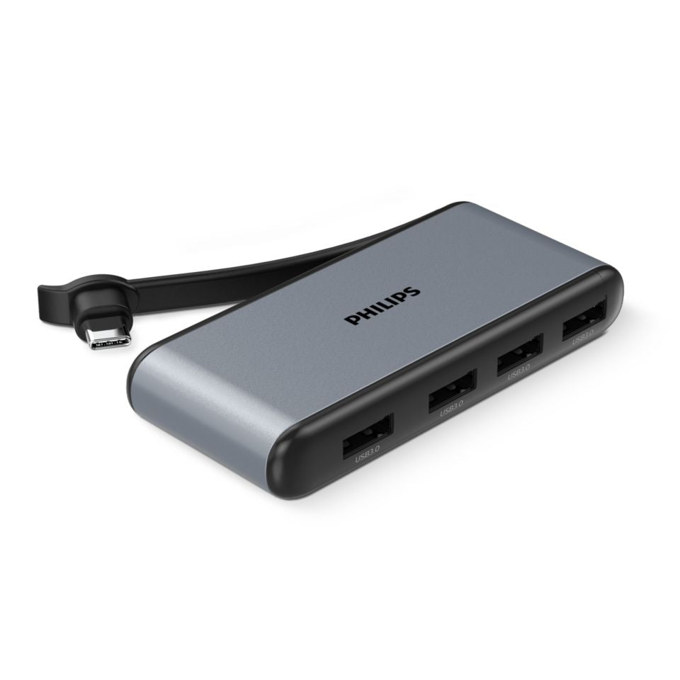 PHILIPS USB-C TO 3 X USB -A 3.0, HDMI, PD3.0 (100W)-DLK5528C/00