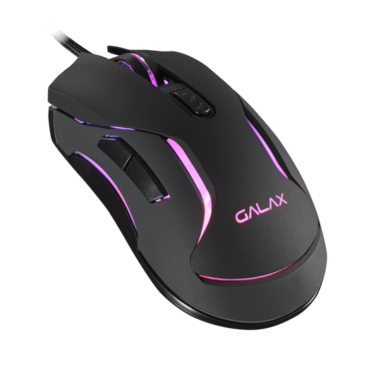 Galax USB Slider 04 6400DPI/ 4 Lights/ 6 Keys Gaming Mouse (SLD-04)-MOUSE-Galax-computerspace