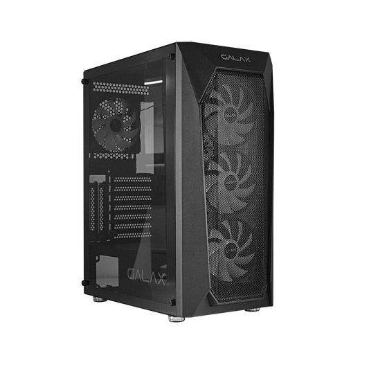 GALAX Revolution 05 RGB Cabinet, Mid Tower, Color Black and White-Cabinets-Galax-Black-computerspace