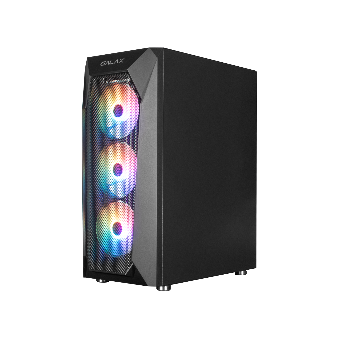GALAX Revolution 05 RGB Cabinet, Mid Tower, Color Black and White-Cabinets-Galax-computerspace