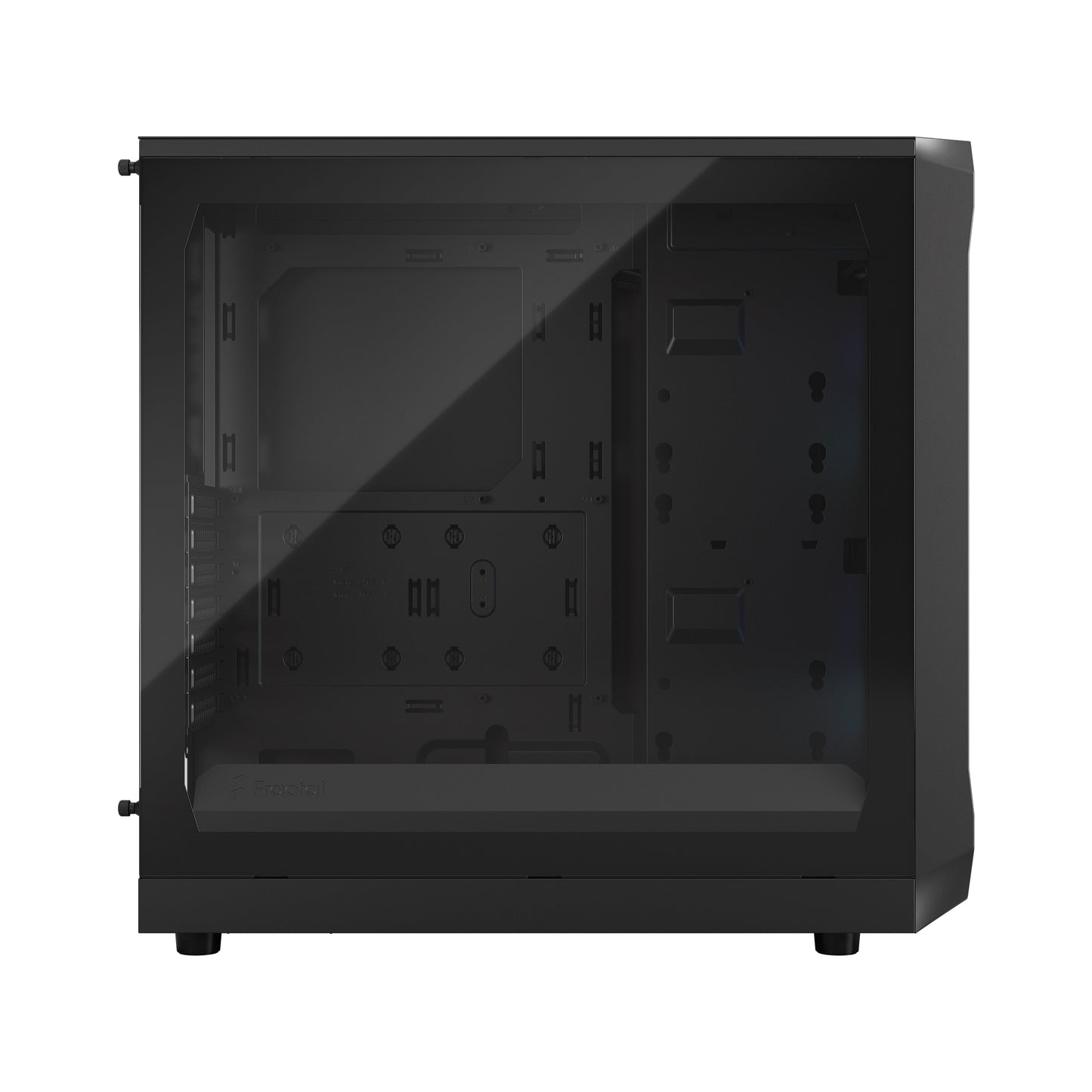 Fractal Focus 2 RGB Black TG Clear Cabinet-CABINETS-Fractal-computerspace