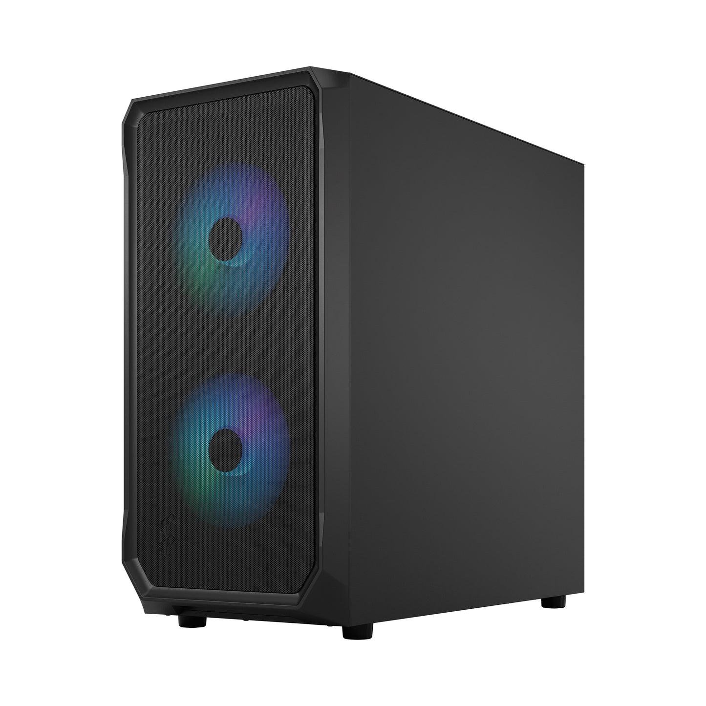 Fractal Focus 2 RGB Black TG Clear Cabinet-CABINETS-Fractal-computerspace