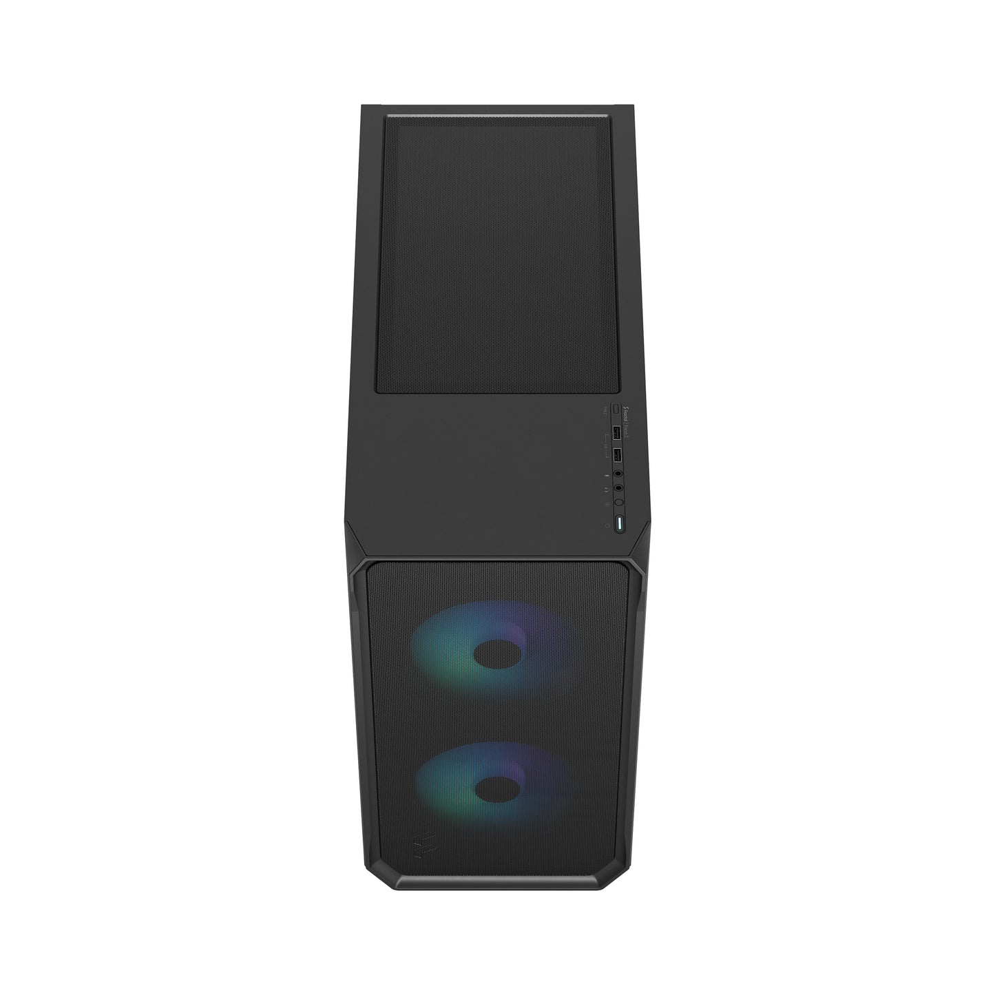 Fractal Focus 2 RGB Black TG Clear Cabinet-CABINETS-Fractal-computerspace