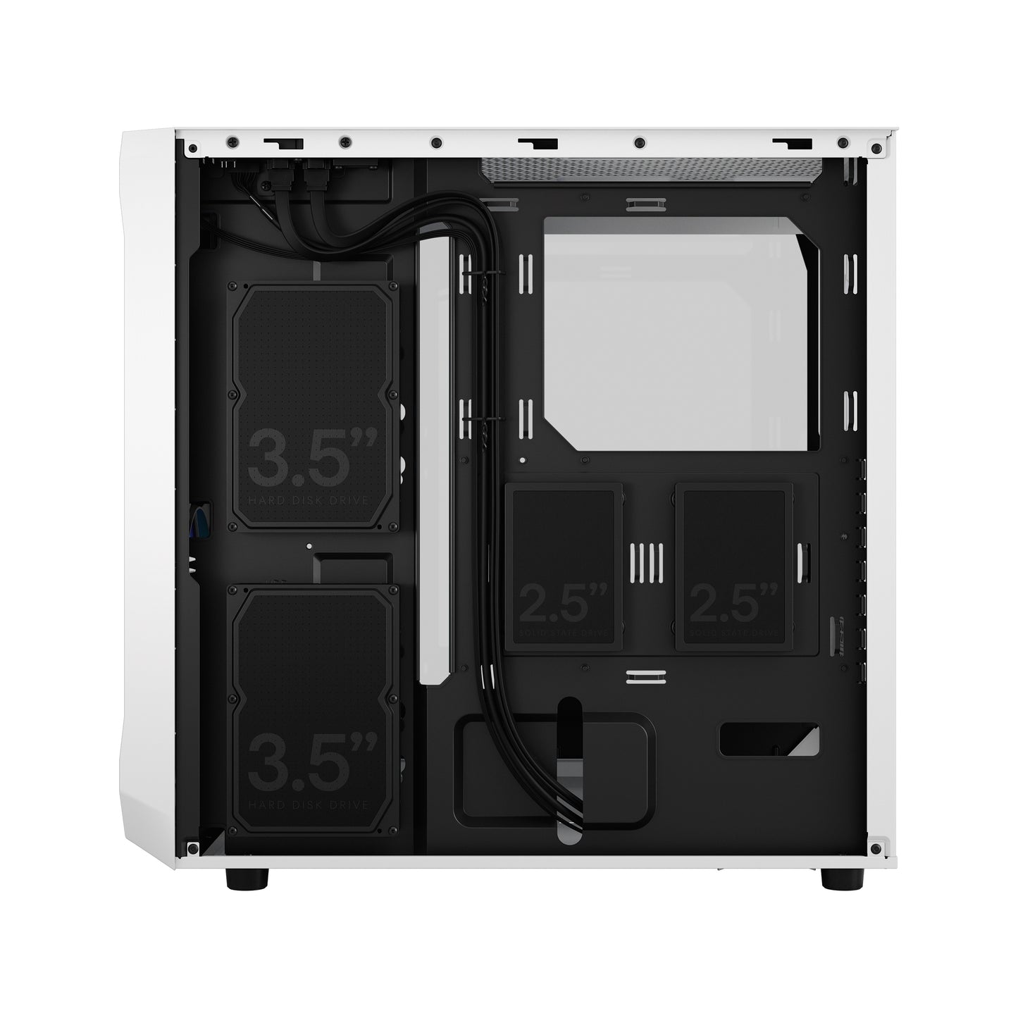 Fractal Focus 2 RGB Black TG Clear Cabinet-CABINETS-Fractal-computerspace