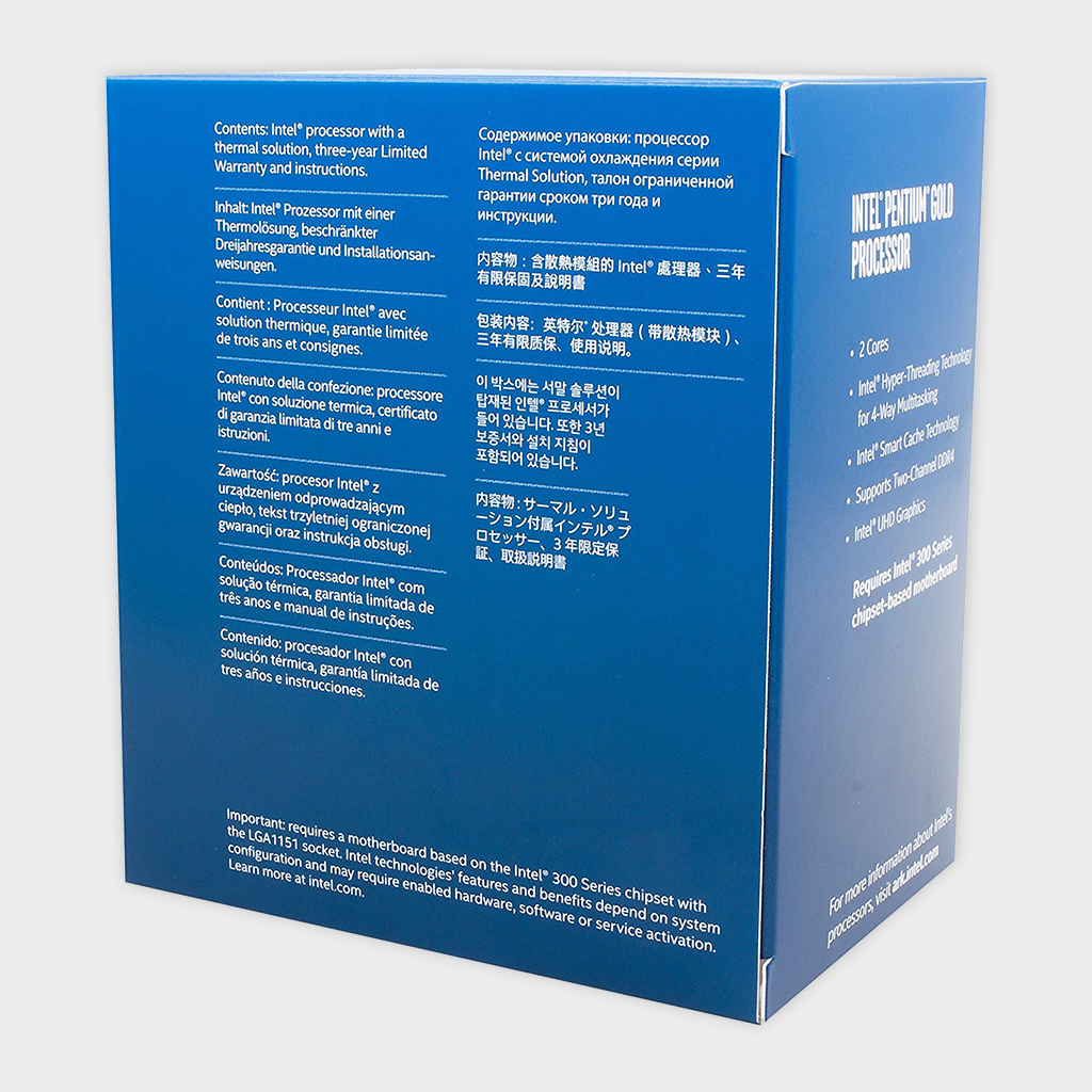 Intel Pentium Gold G5400 Desktop Processor