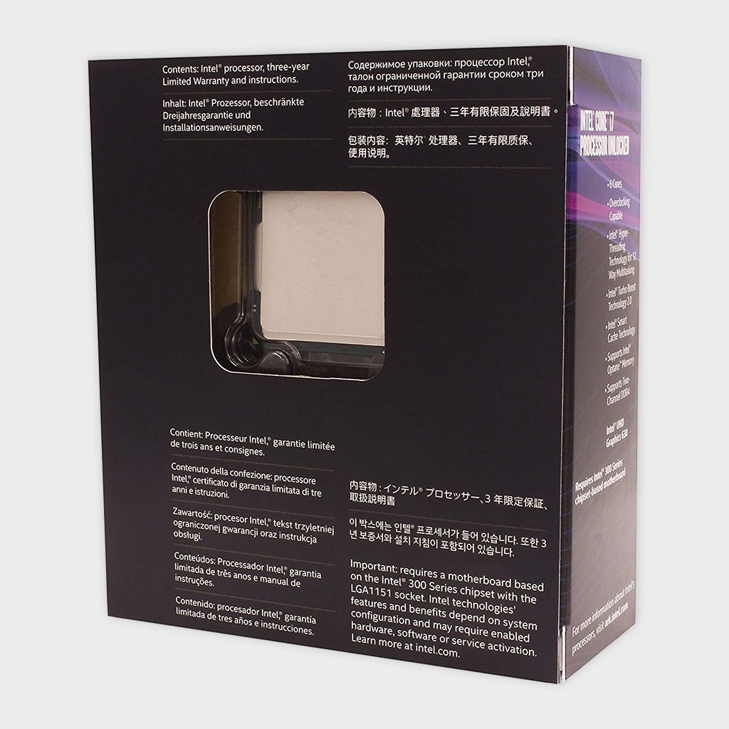 Intel BX80684I78700K 8th Gen Core i7 8700K 3.7 GHz Processor