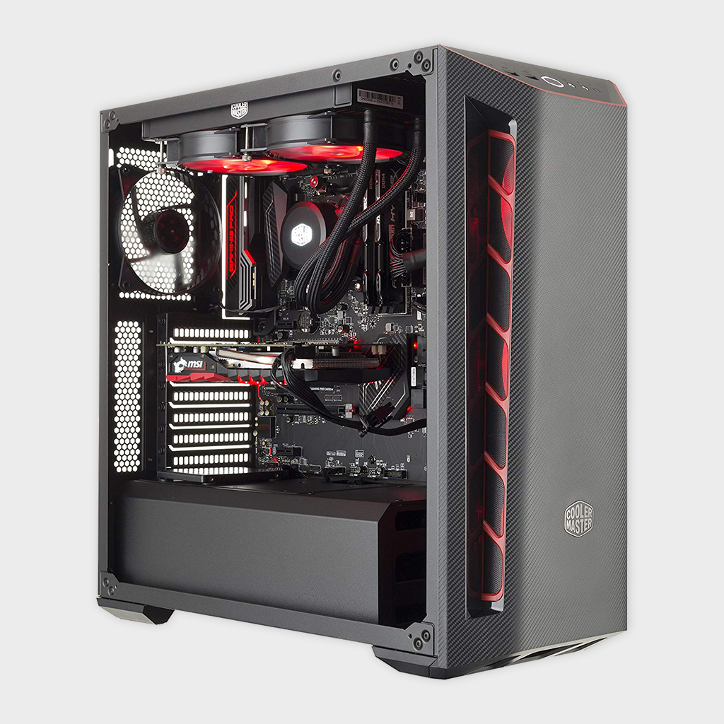 Cooler Master MasterBox MB510L Red trim Cabinet