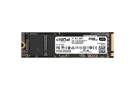 Crucial P1 500GB 3D NAND NVMe PCIe M.2 SSD