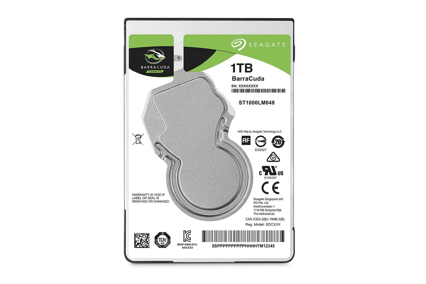 Seagate 1TB Laptop HDD SATA 6Gb/s 128MB Cache 2.5-Inch 7mm Internal HDD