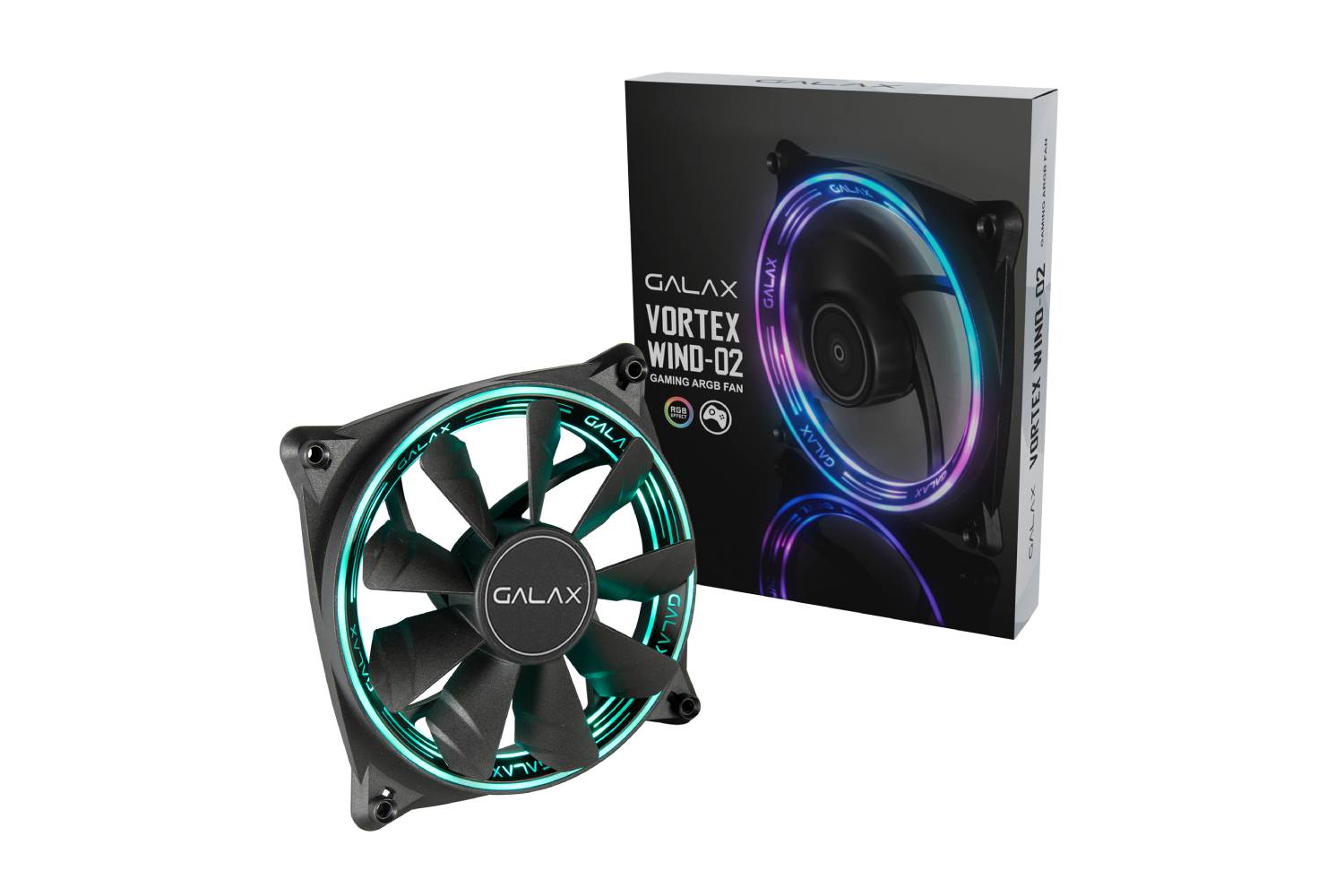 GALAX Casing Fan (VW-02) 120x120x25mm / ARGB-ARGB Fans-Galax-computerspace