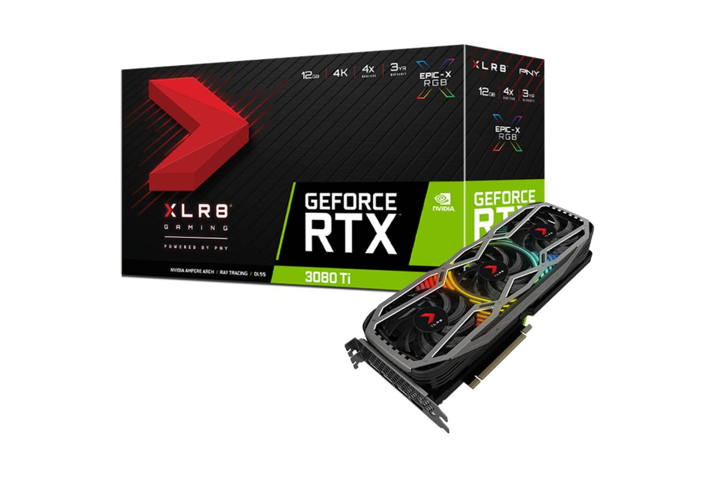 PNY GeForce RTX 3080 Ti 12GB XLR8 Gaming REVEL EPIC-X RGB Triple Fan Graphics Card