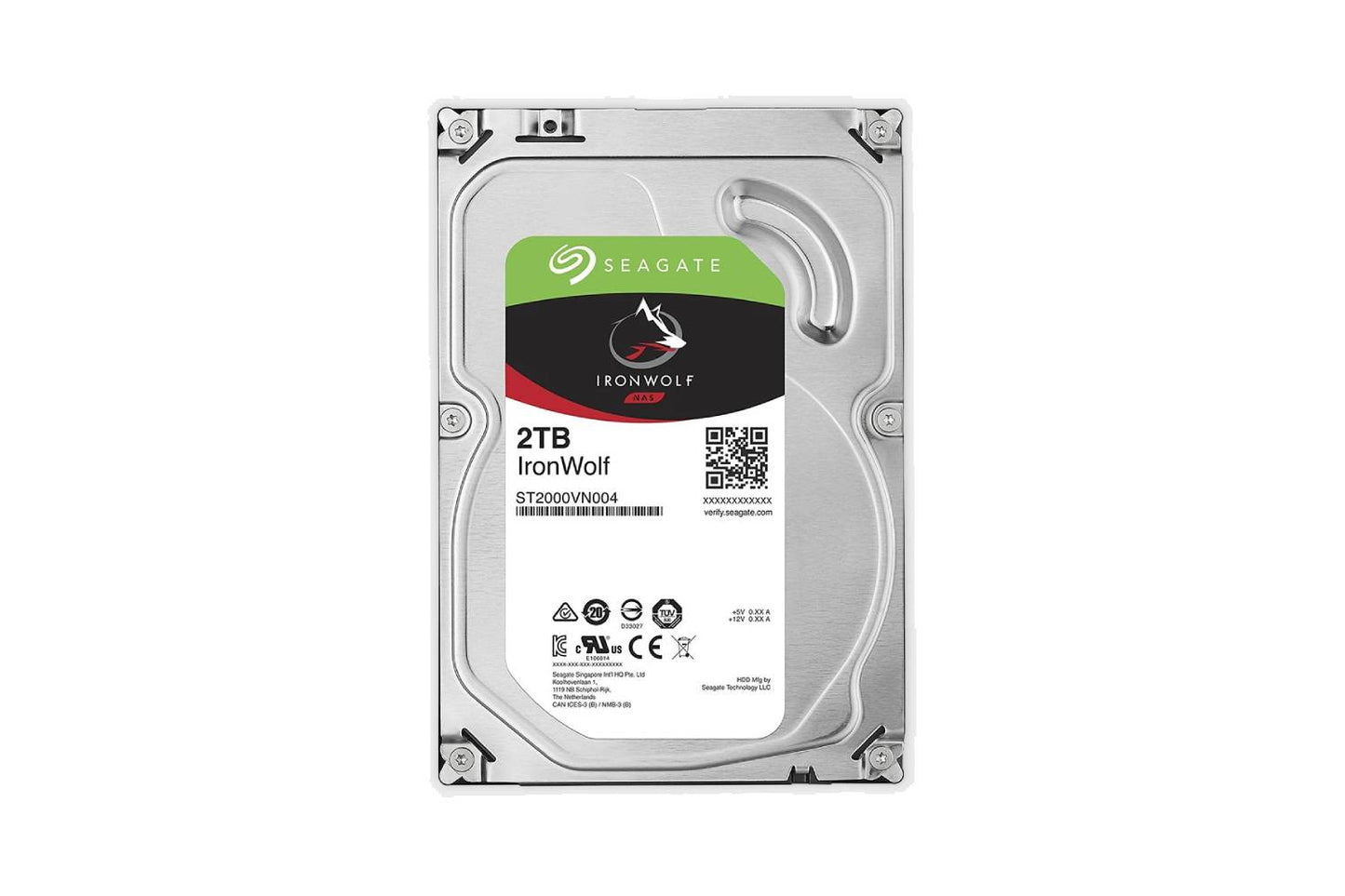 Seagate 2TB IronWolf NAS SATA Hard Drive 6Gb/s 256MB Cache 3.5-Inch Internal HDD