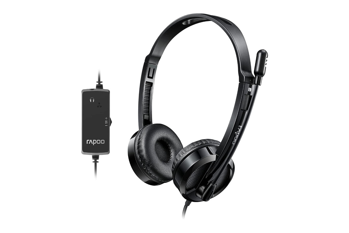 RAPOO H120 USB Wired Stereo Headset-Headsets-RAPOO-computerspace