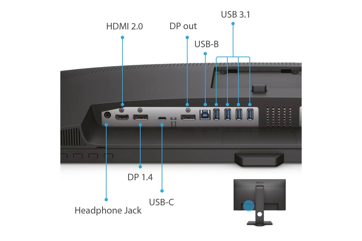 BenQ 27” 2K QHD Monitor, Commercial/Graphics Design, Video Editing | PD2705Q-Monitor-BenQ-computerspace