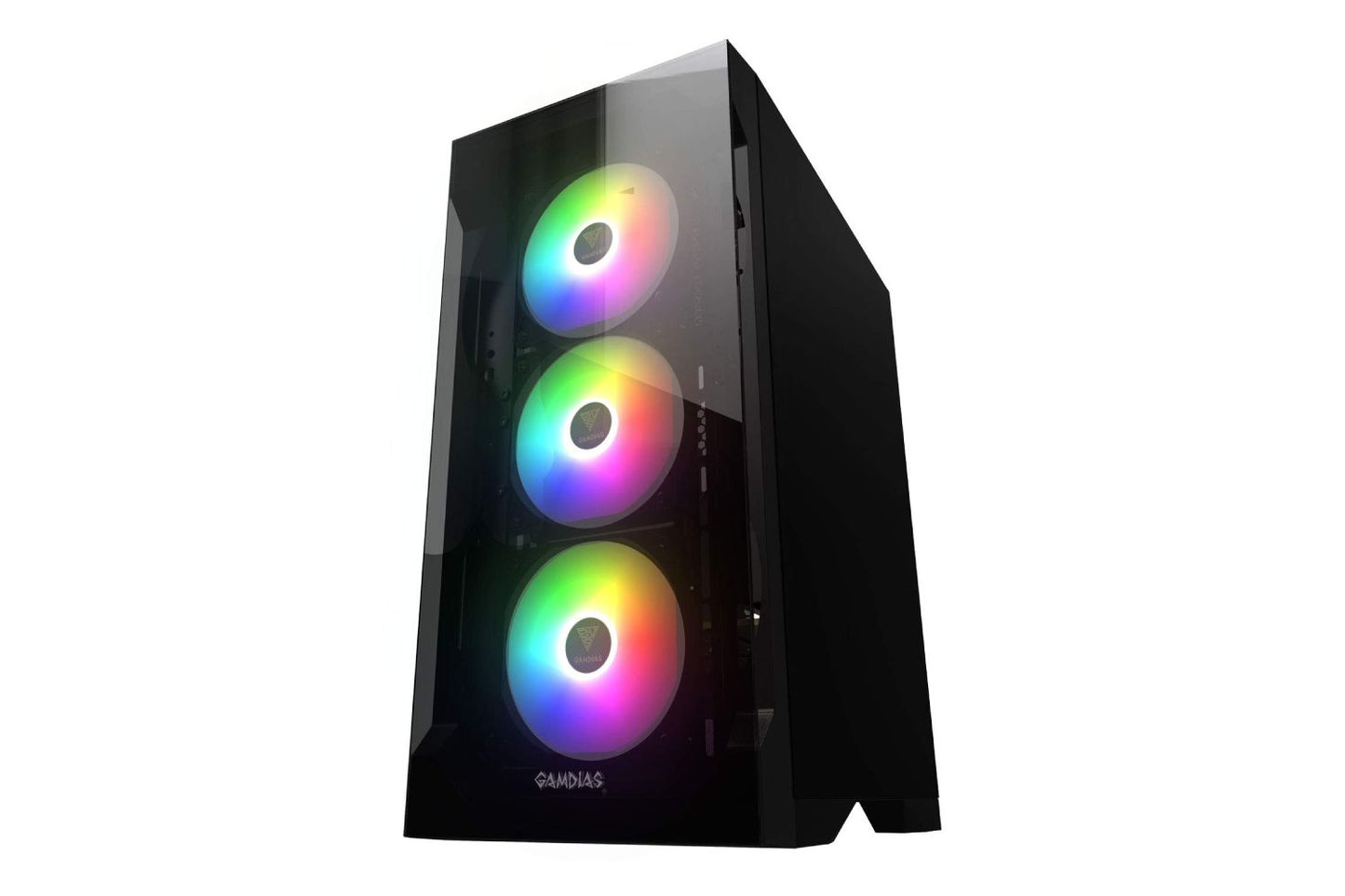 Gamdias TALOS E2 Mid Tower PC case with built-in three 120mm ARGB fans