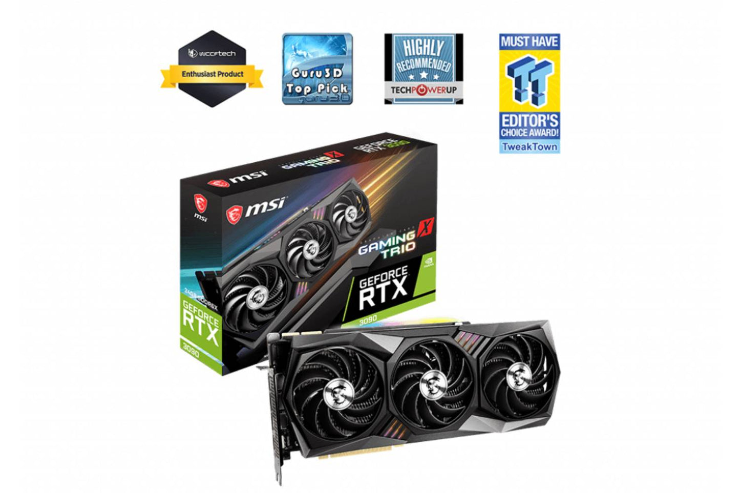 MSI GeForce RTX 3090 GAMING X TRIO 24G Graphics Card-GRAPHICS CARD-MSI-computerspace
