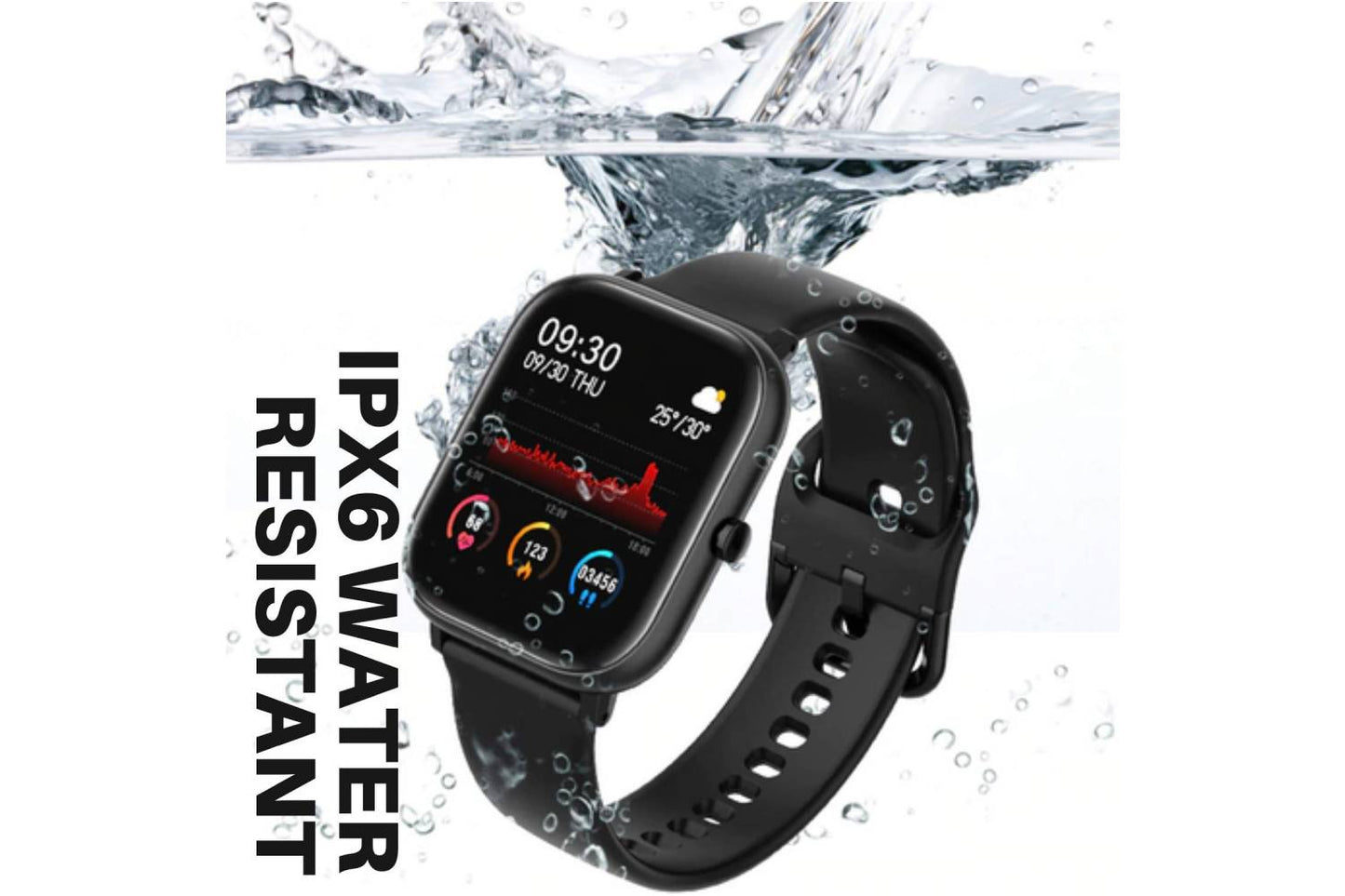 Fire-Boltt Full Touch Smart Watch 1’4 inch HD - Black