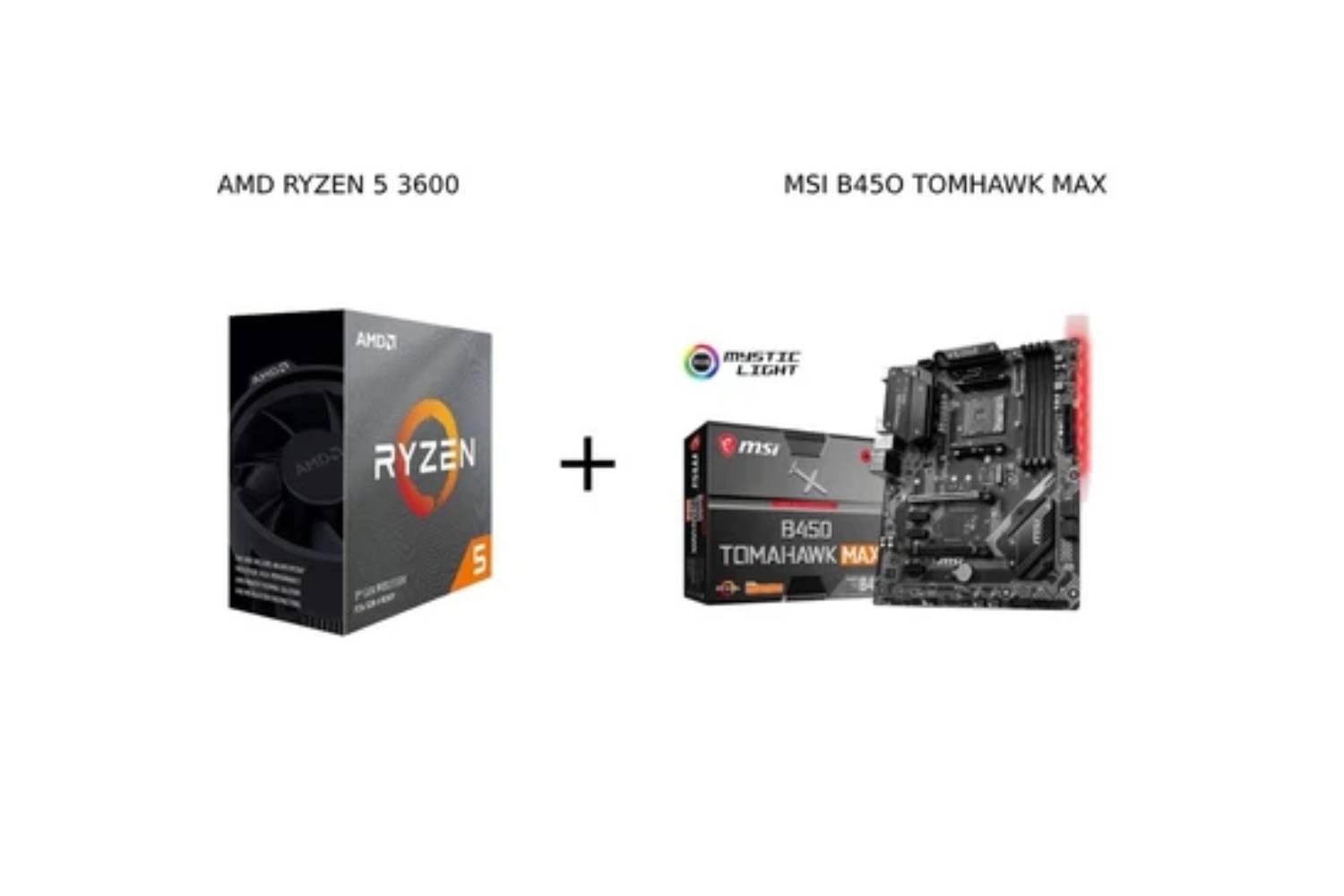 MSI B450 TOMAHAWK MAX Amd Ryzen MOTHERBOARD and AMD Ryzen 3600 CPU