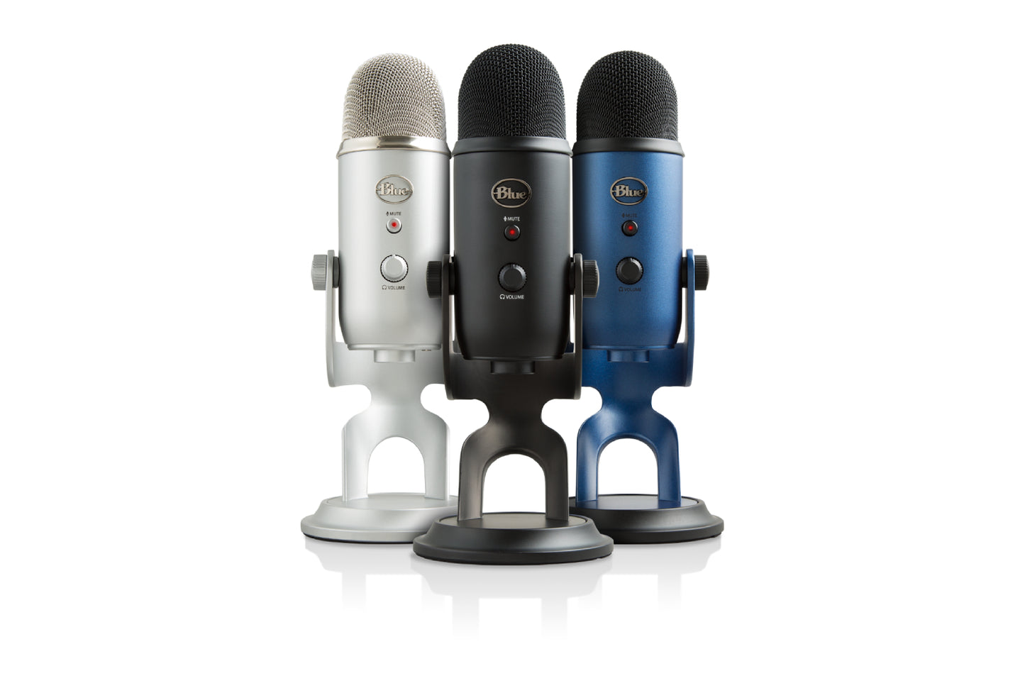 Blue Yeti Premium Multi Pattern USB Microphone with Blue Voice-Microphones-Blue-computerspace