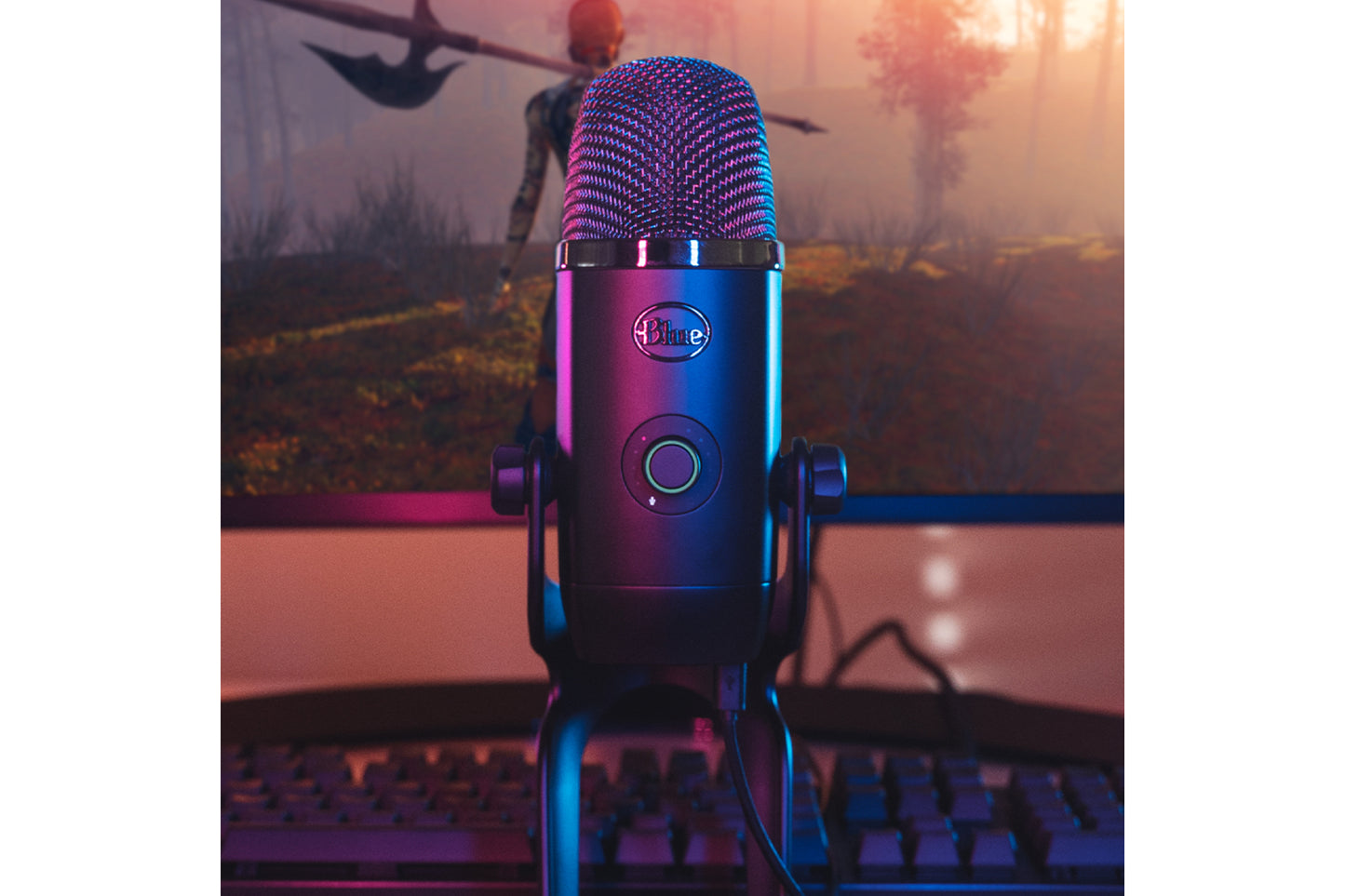 Blue Yeti X Premium Multi Pattern USB Microphone with Blue Voice-Microphones-Blue-Black-computerspace