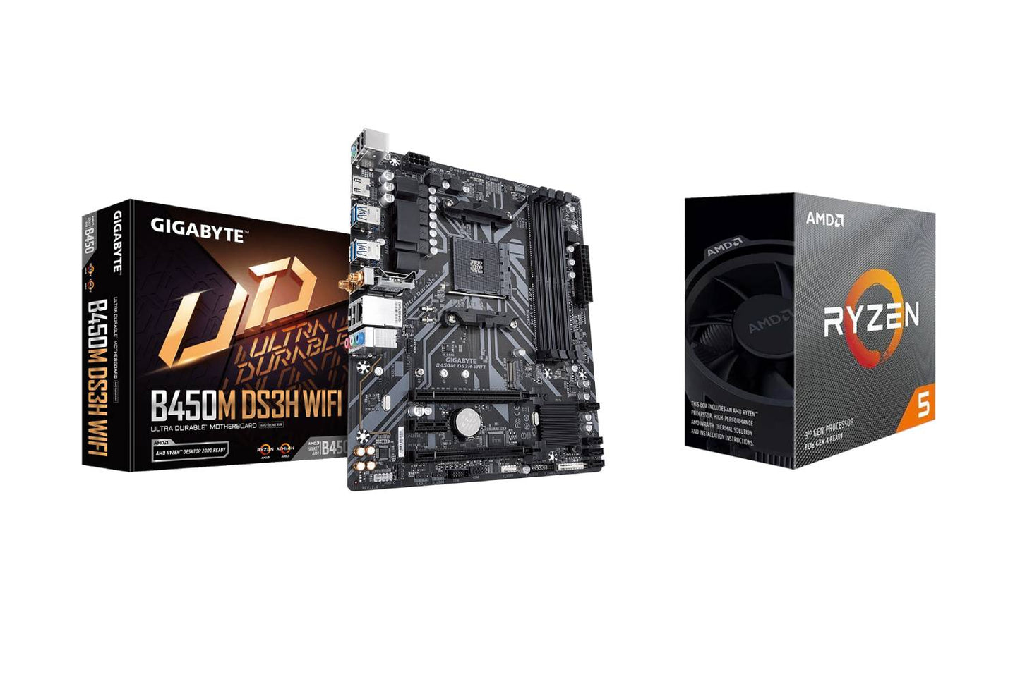 AMD Ryzen 5 3600 and Gigabyte B450M DS3H WIFI Combo