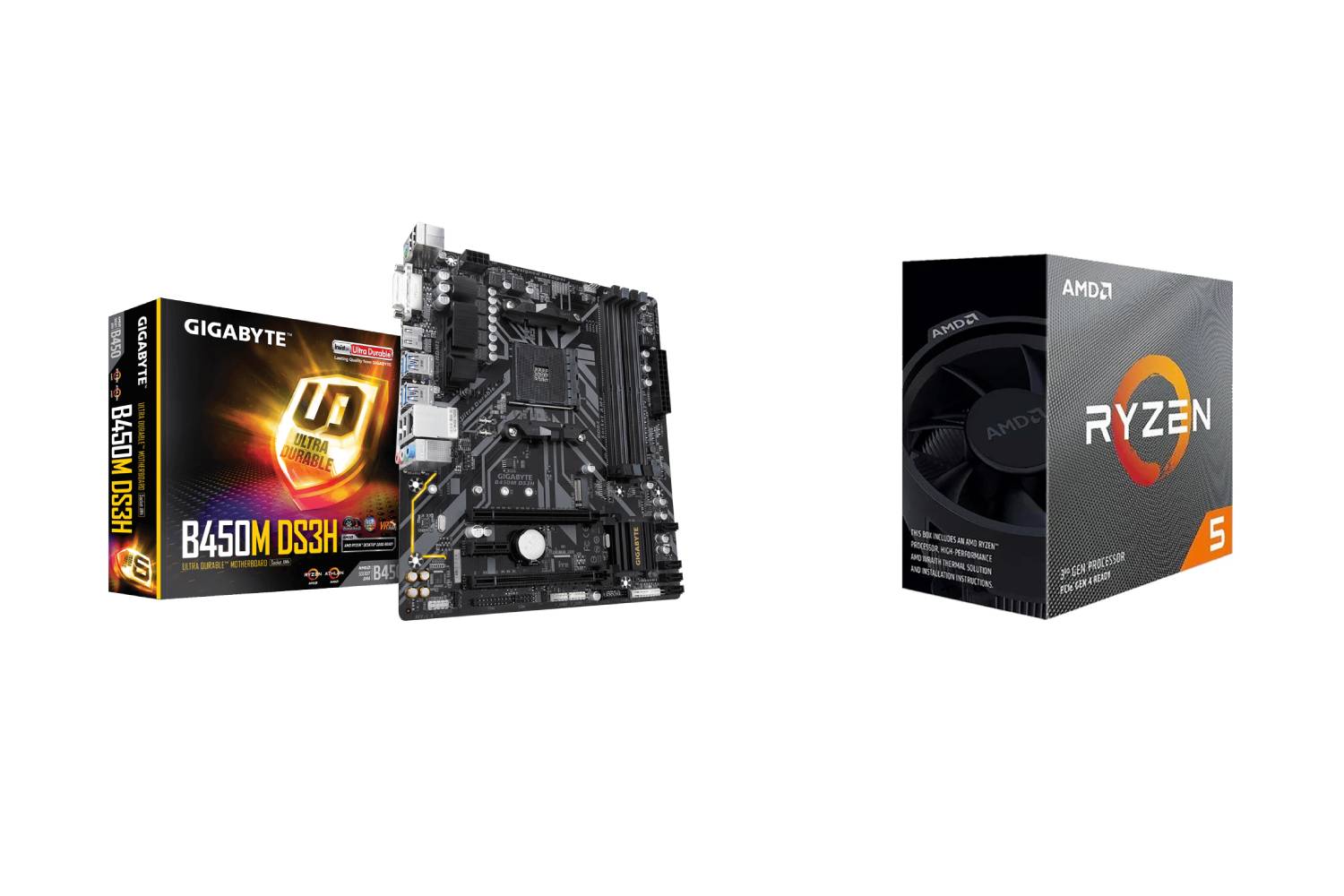 AMD Ryzen 5 3600 and Gigabyte B450M DS3H Combo