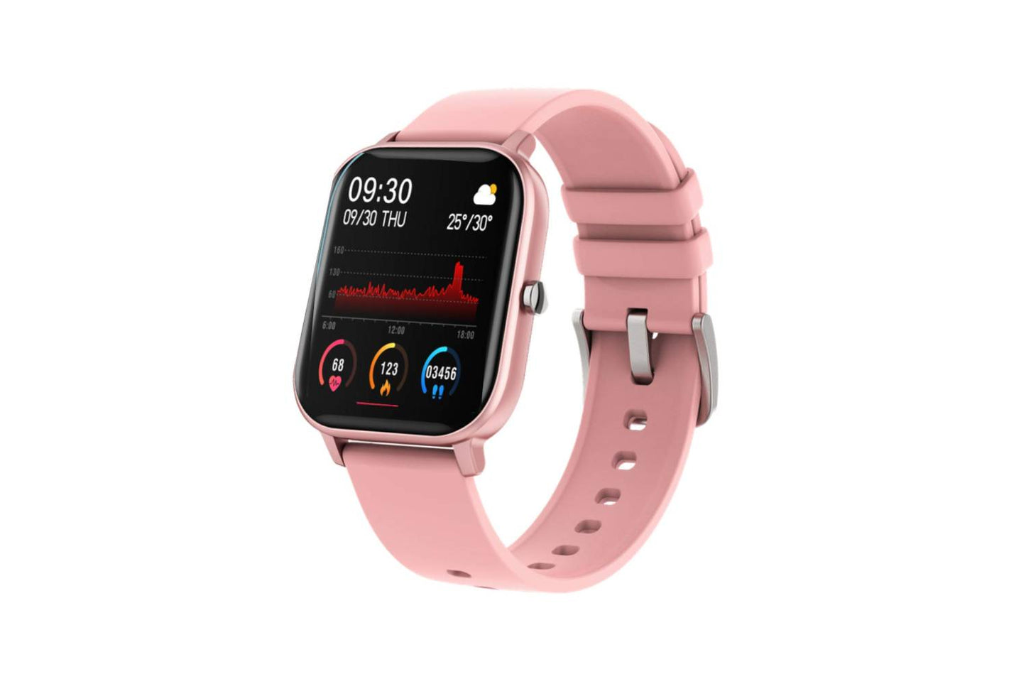 Fire-Boltt Full Touch Smart Watch 1’4 inch HD - Pink