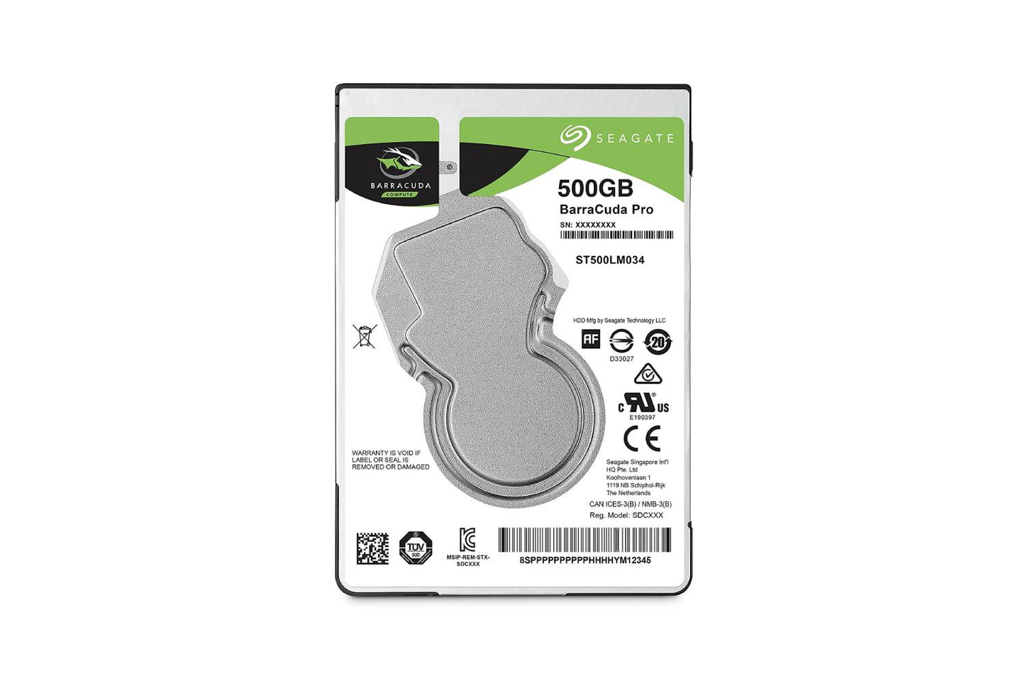 Seagate Barracuda Pro SATA HDD 500GB 7200RPM 6Gb/s 128MB Cache 2.5-Inch Internal Hard Drive