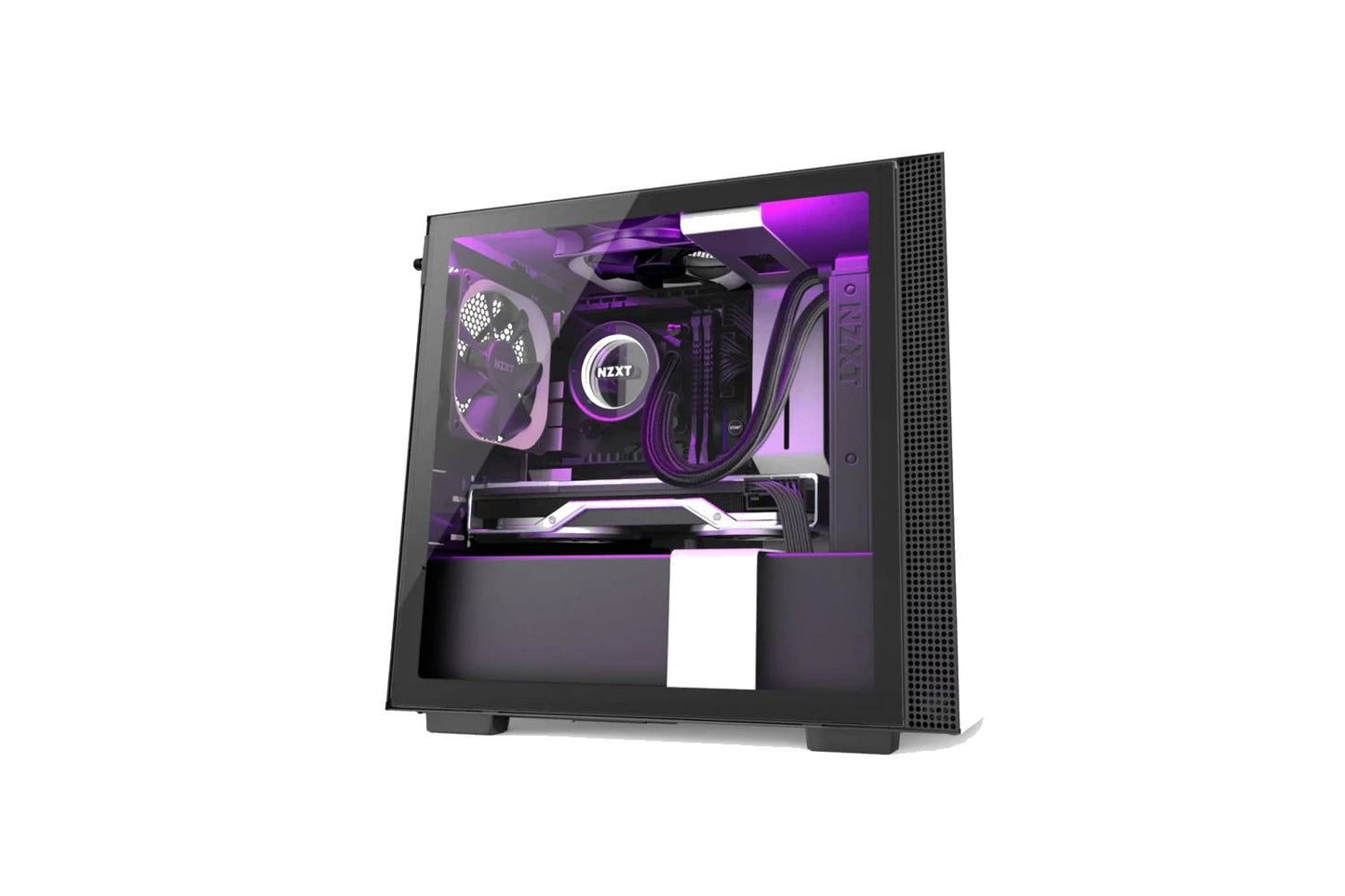 NZXT H210i mini iTX Computer Case (Matte White/Black)