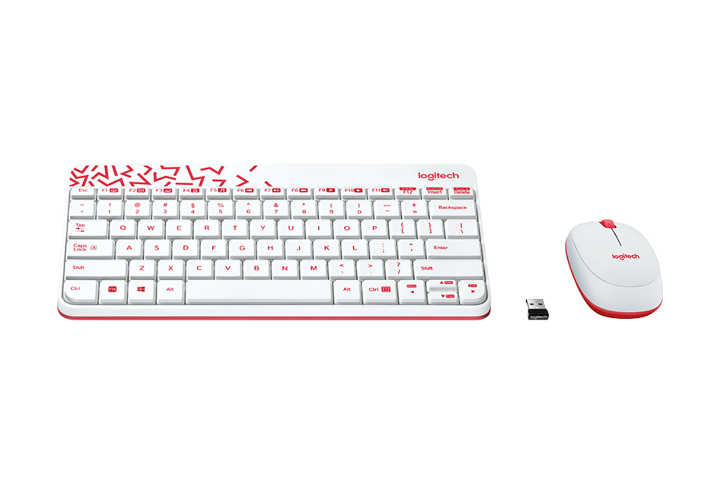 Logitech MK240 Wireless Combo Keyboard and Mouse White
