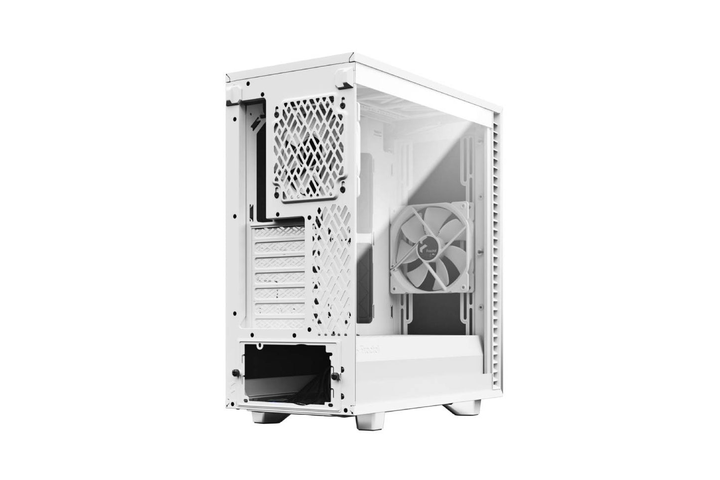 Fractal Define 7 Compact Light Tempered Glass White Cabinet