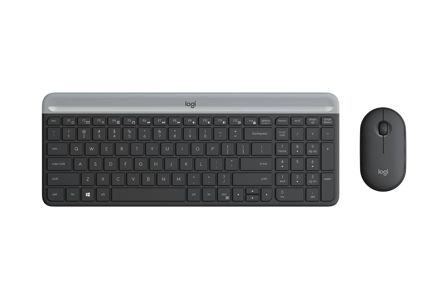 Logitech MK470 Wireless keyboard and Mouse Slim combo Graphite