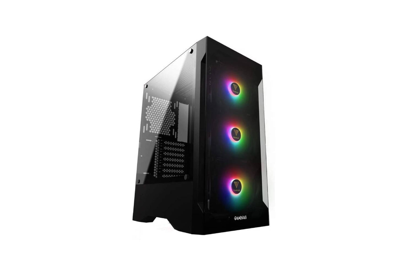 Gamdias TALOS E2 Mid Tower PC case with built-in three 120mm ARGB fans