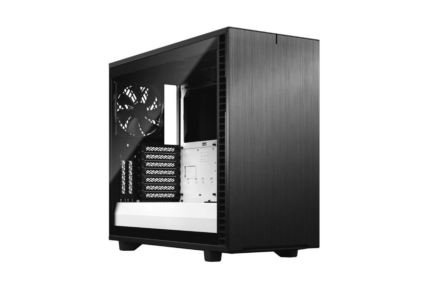 Fractal Define 7 Clear Tempered Glass Black/White Cabinet