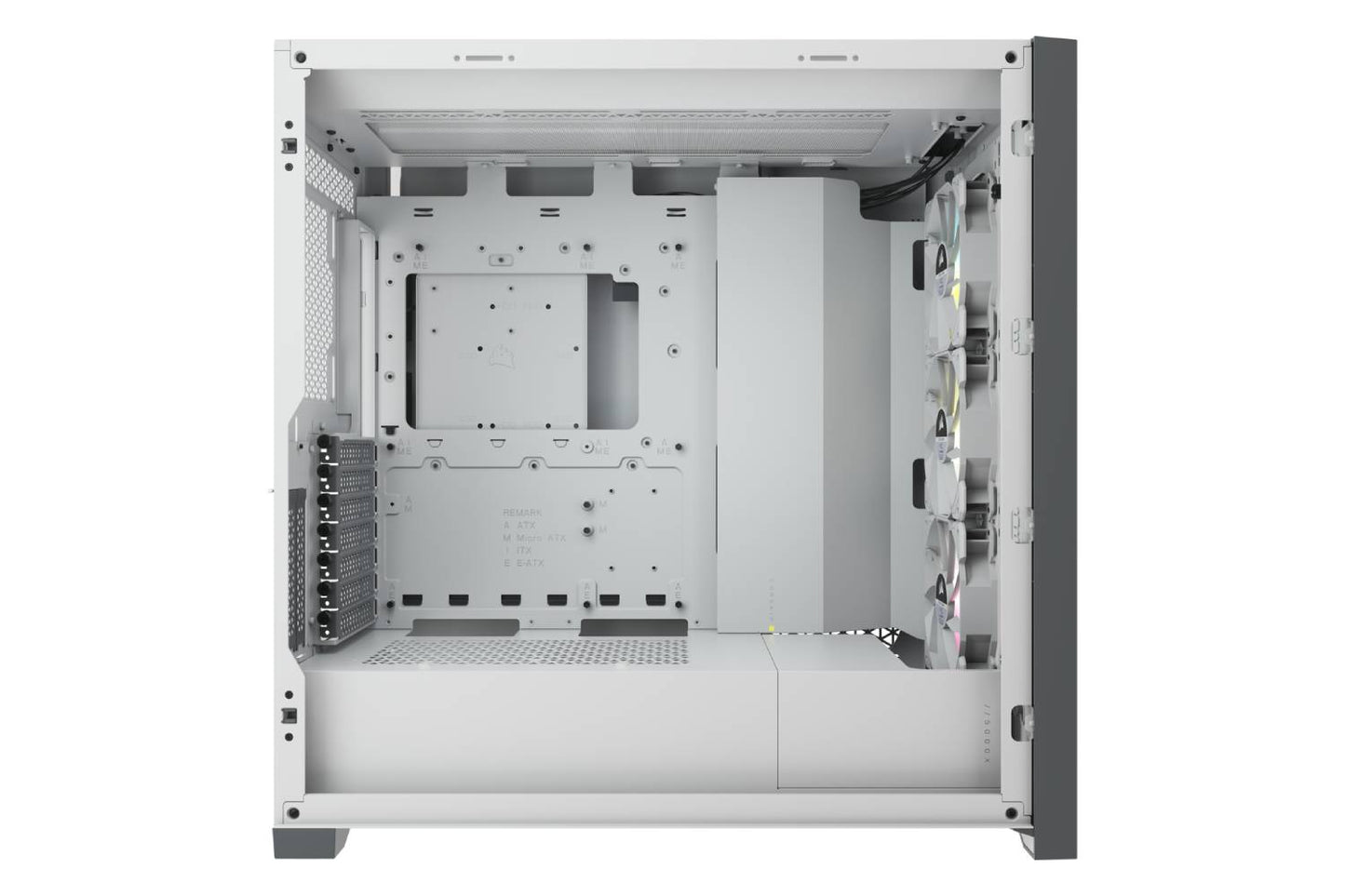 Corsair iCUE 5000X RGB Tempered Glass Mid-Tower ATX PC Smart Case — White