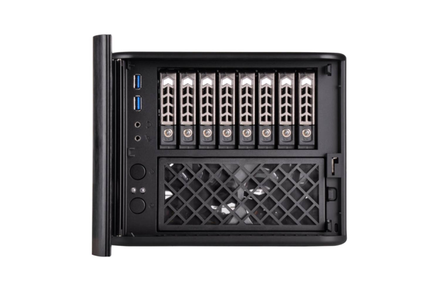 SilverStone Sst-Cs280 - Case Storage Mini-Itx Computer Case With Door, Black