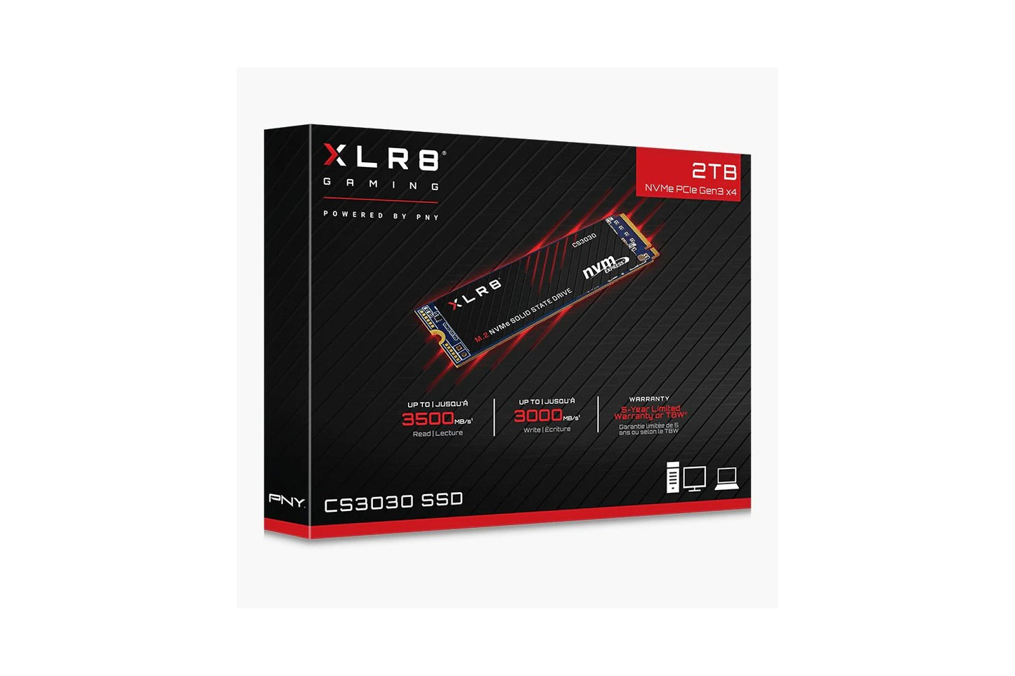 PNY CS3030 2TB NVMe SSD-ssd-PNY-computerspace