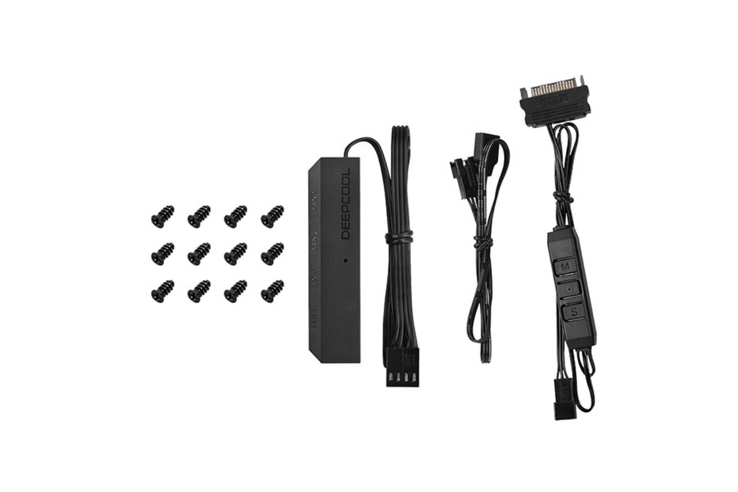 Deepcool RF 120 – 3 in 1 20mm RGB LED PWM Fans with Fan Hub and Extension (Multicolor)