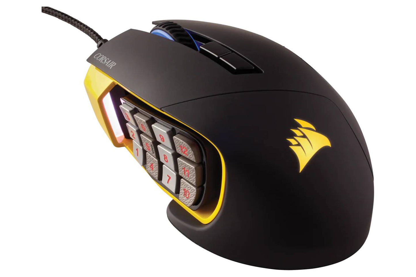 Corsair SCIMITAR PRO RGB Optical MOBA/MMO Gaming Mouse — Yellow