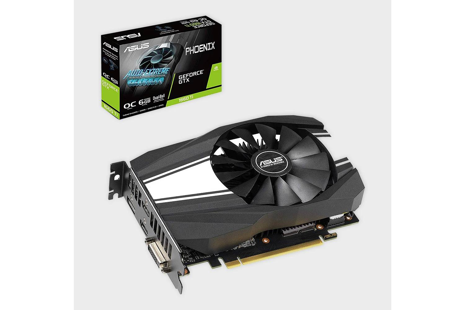 ASUS Phoenix GeForce® GTX 1660 Ti OC edition 6GB GDDR6 Graphics Card-GRAPHICS CARD-ASUS-computerspace