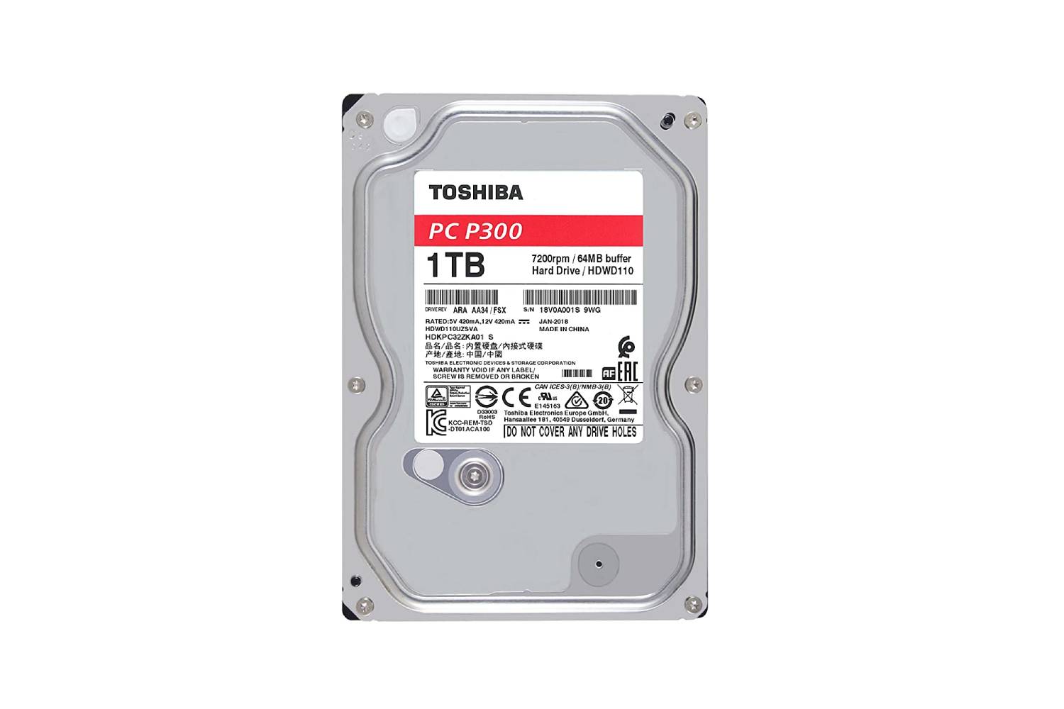 Desktop Pc 1tb Toshiba 7200 Rpm Toshiba P300/DT01ACA100 Internal
