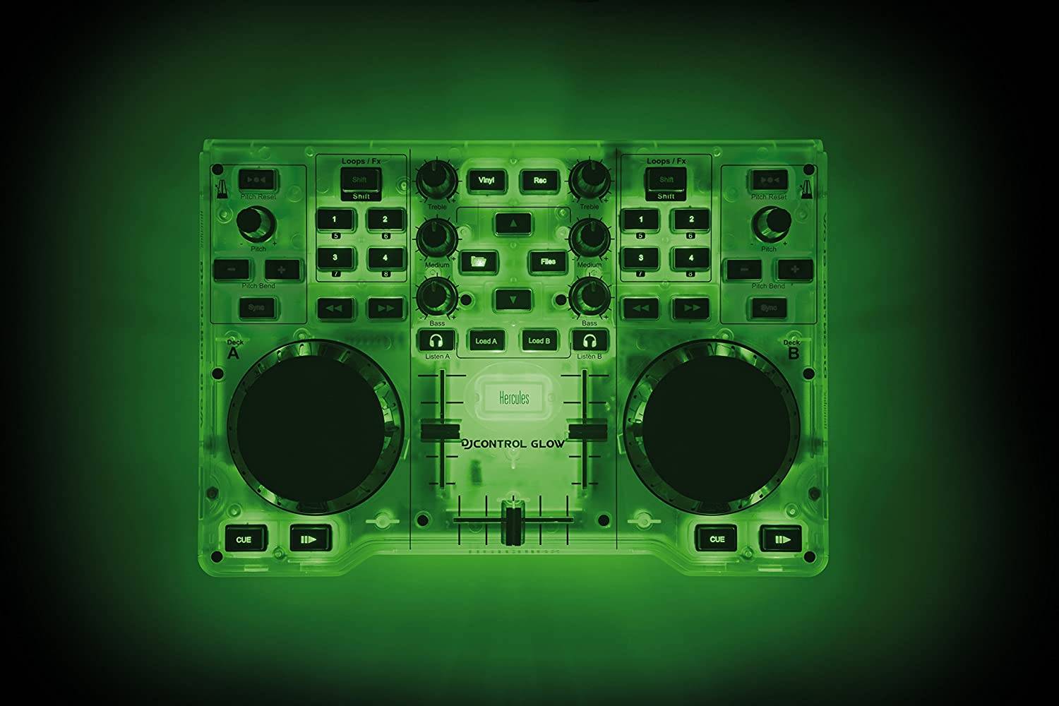 Hercules DJ Control Glow Green 4780839