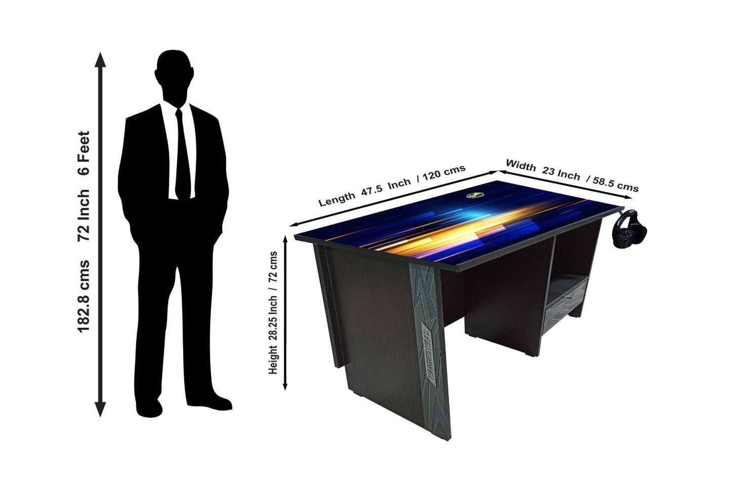 Iceberg Belgium HAMMER-HEAD-Black-Base Table