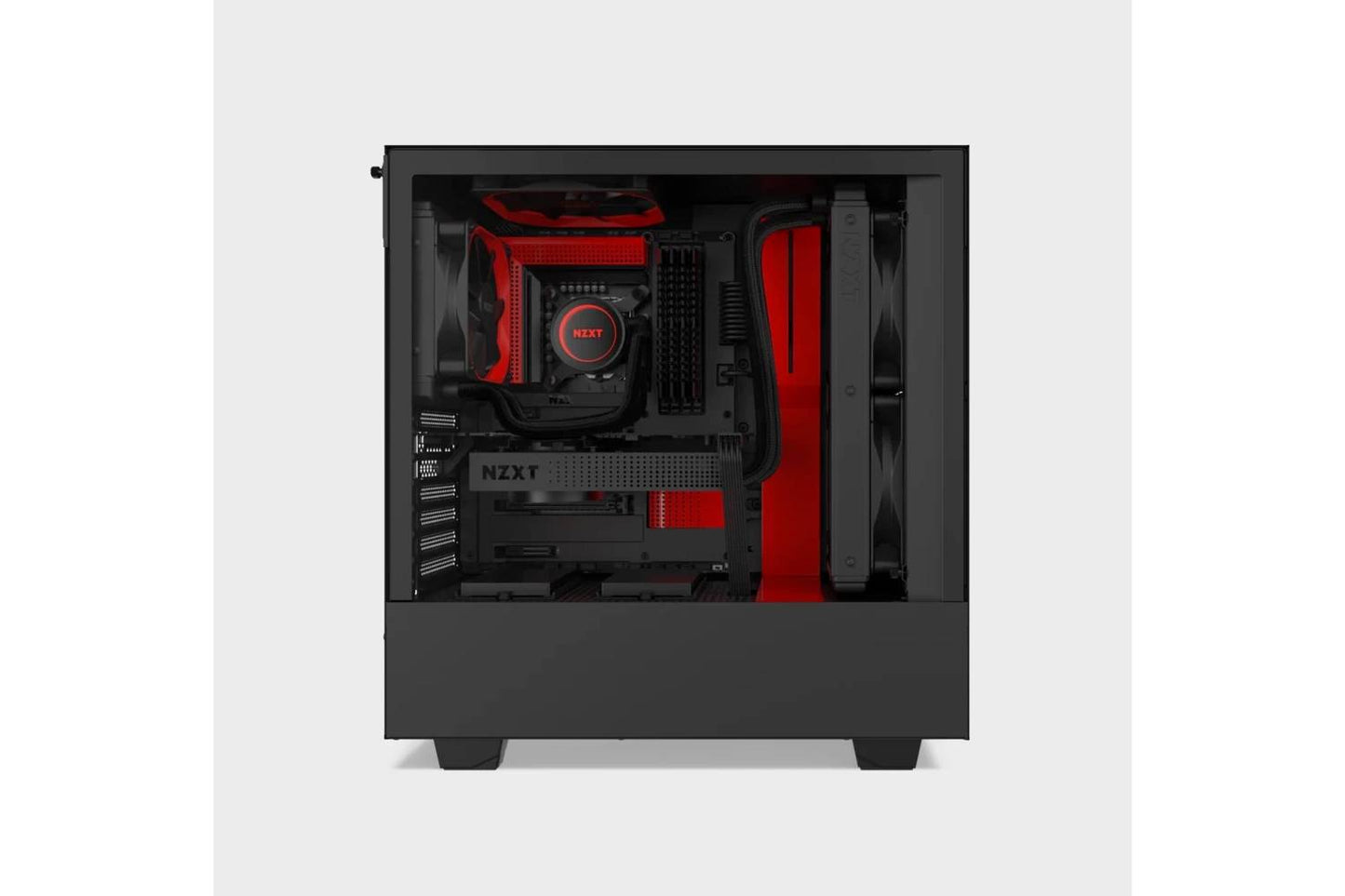 NZXT H510 ATX Computer Case (Black/Red)