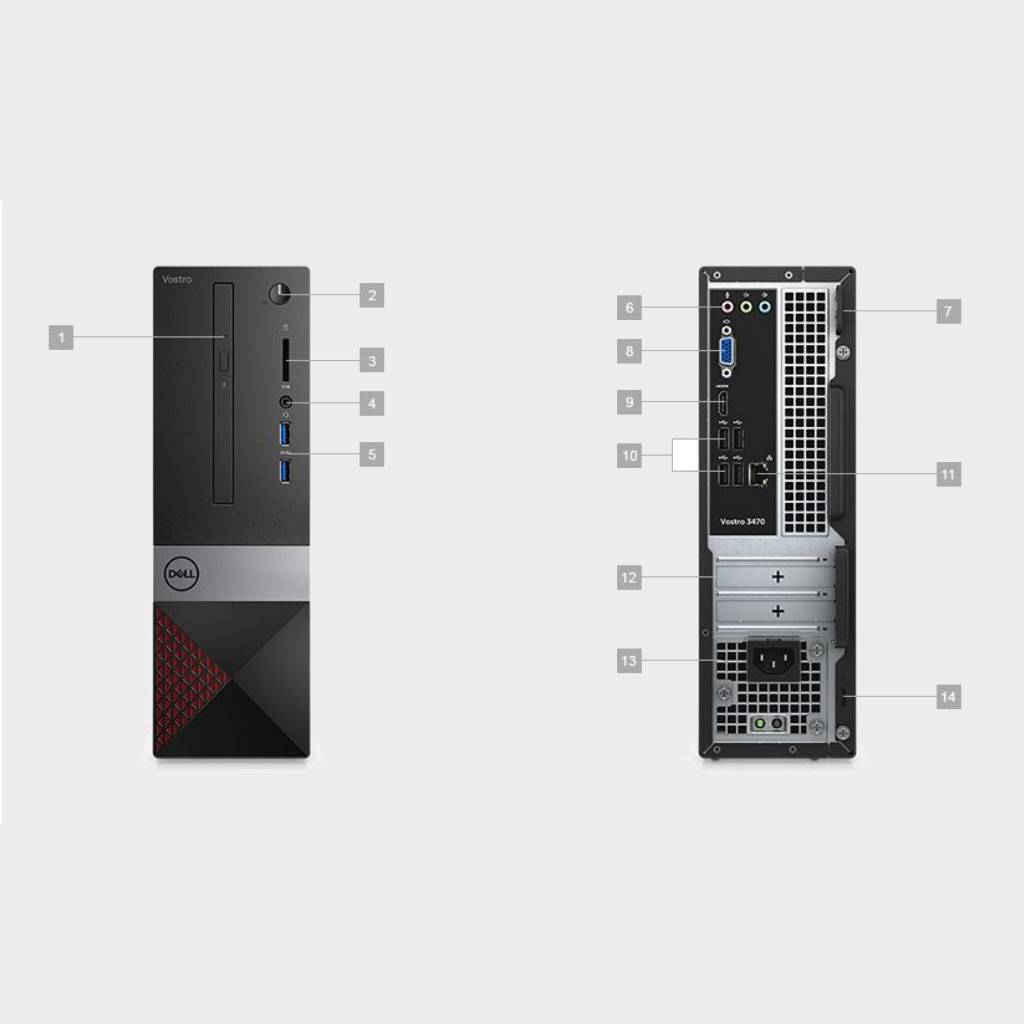 Dell Optiplex 3060 MT 3060 with Dos and 19.5" (inch) monitor complete desktop