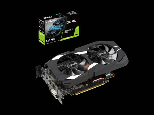 ASUS Dual GeForce GTX 1660 Ti OC edition 6GB GDDR6 Graphics Card.