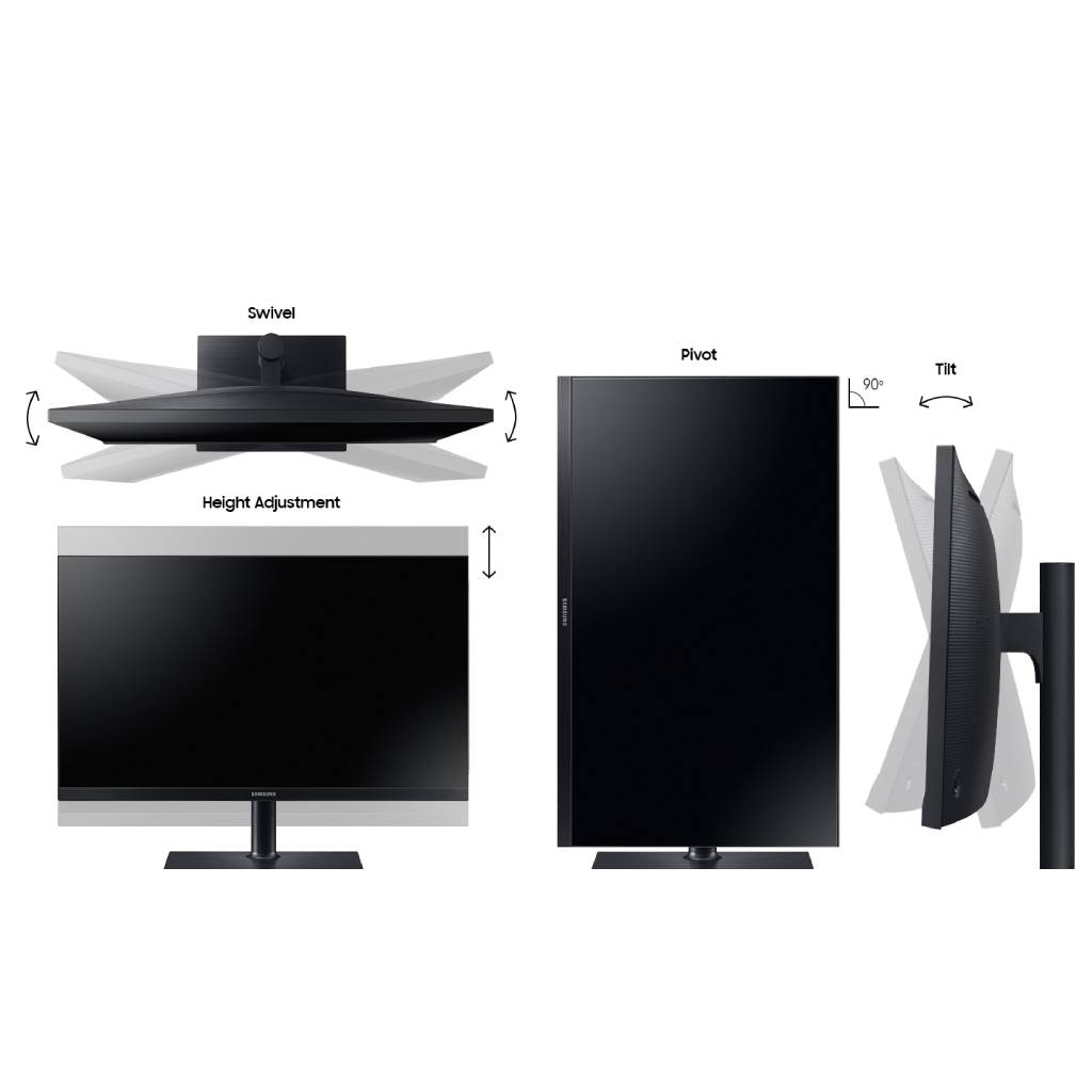 Samsung 24 inch (60.4 cm) WQLED with Eye Saver Mode Monitor